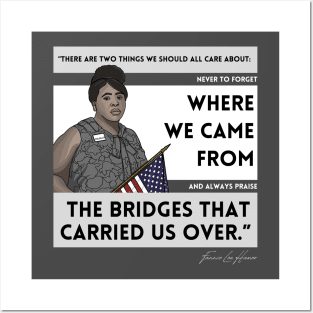 History Quote: Fannie Lou Hamer - "...never to forget where we came from..." Posters and Art